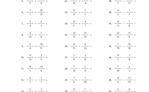 分数乘除混合第41~60篇（高级）_编码0121-6年级数学口算计算_口算题（适合6年级）(1)_分数-乘除混合（100篇）_（分数）乘除混合高级（100篇）