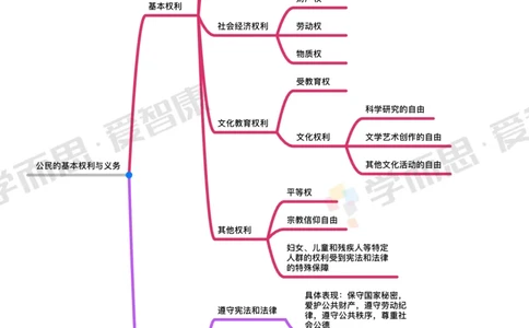 公民的基本权利与义务_赠送小初高学霸笔记等_赠_思维导图_初中9科思维导图_政治思维导图