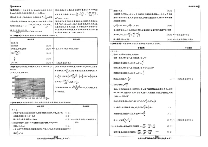 物化生-王后雄-含答案_2024高考押题卷_22024王hou雄_黑龙江专版（完整）_黑龙江-理科-王后雄(完)