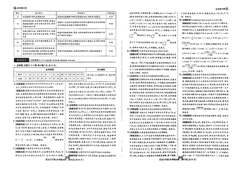 物化生-王后雄-含答案_2024高考押题卷_22024王hou雄_黑龙江专版（完整）_黑龙江-理科-王后雄(完)