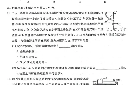 物理(1)_2023年10月_0210月合集_2024届河北省金科大联考高三上学期10月联考（24046C）_河北省金科大联考2024届高三上学期10月质量检测物理