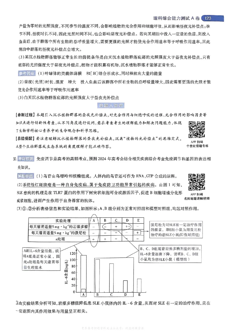答案2_2024高考押题卷_12024天星全系列_2024年TX预测押题卷（老高考）（语数英理综AB卷）_2024年天星预测押题卷答案（老高考）（AB卷）