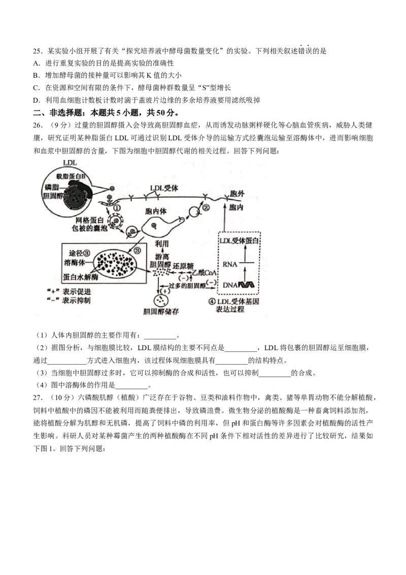 陕西省安康市重点名校2023-2024学年高三10月联考生物试题(1)_2023年10月_0210月合集_2024届陕西省安康市重点名校高三上学期10月联考_陕西省安康市重点名校2024届高三上学期10月联考生物
