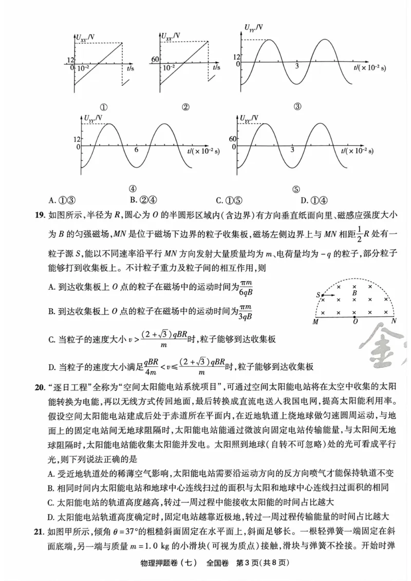 物理试题_2023高考押题卷_2023版天星金考卷最后一卷_全国卷版_最后一卷&middot;物理