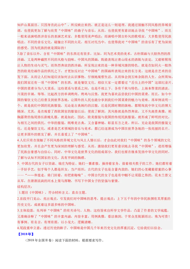 专题22写作（材料阐释类）-十年（2014-2023）高考语文真题分项汇编（全国通用）（解析卷）_近10年高考真题汇编（必刷）_十年（2014-2024）高考语文真题分项汇编（全国通用）