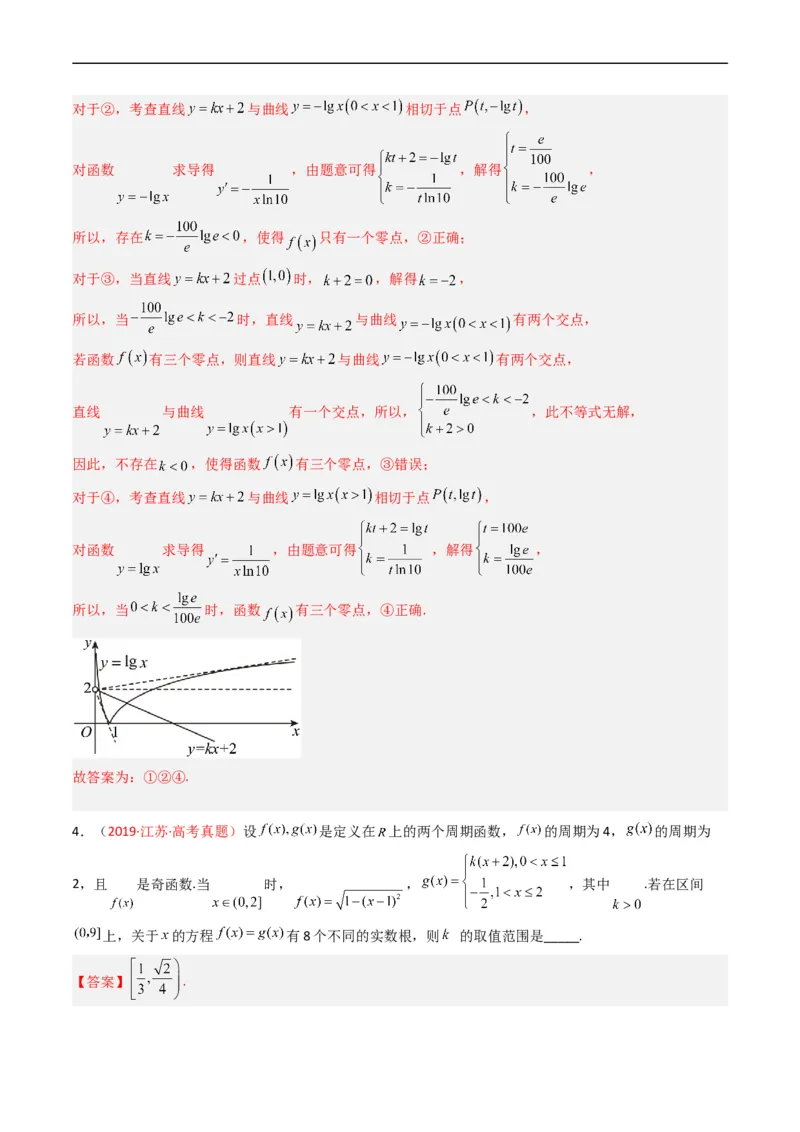 专题03导数及其应用（选填题）（解析版）_赠送：2008-2024全套高考真题_高考数学真题_送高考数学五年真题(2019-2023)分项汇编（全国通用）