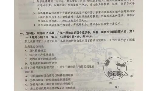 2024届广东省大湾区二模联考生物试卷_2024年4月_01按日期_25号_2024届广东省大湾区普通高中毕业年级联合模拟考试（二）_广东省大湾区2024届普通高中毕业年级联合模拟考试（二）生物