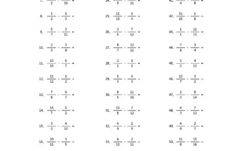 分数减法第91~100篇（高级）_编码0121-6年级数学口算计算_口算题（适合5年级）_分数-减法（200篇）_（分数）减法高级（100篇）