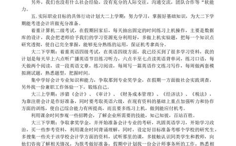 工商管理大学生职业生涯规划书_E6-职业规划_28工商管理专业