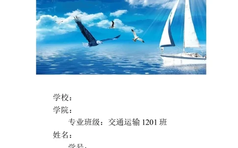 交通运输专业职业生涯规划书_E6-职业规划_94其他专业