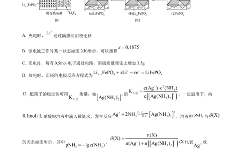 精品解析：湖南省永州市第一中学2024届高三上学期第一次月考化学试题（原卷版）_2023年9月_01每日更新_24号_2024届湖南省永州市高三上学期第一次模拟考试