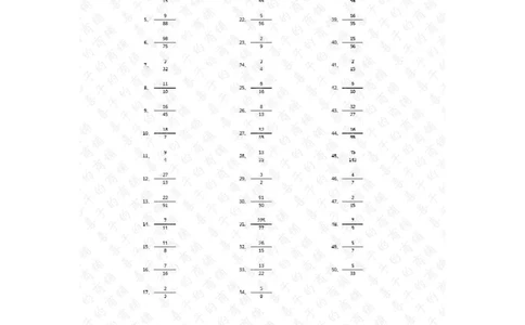 分数乘法第71~80篇（高级）答案_编码0121-6年级数学口算计算_口算题（适合6年级）(1)_分数-乘法（200篇）_（分数）乘法高级（100篇）