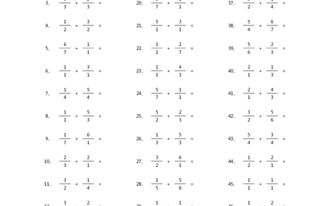 分数加法第1-20篇（初级）_编码0121-6年级数学口算计算_口算题（适合5年级）_分数-加法（200篇）_（分数）加法初级（100篇）
