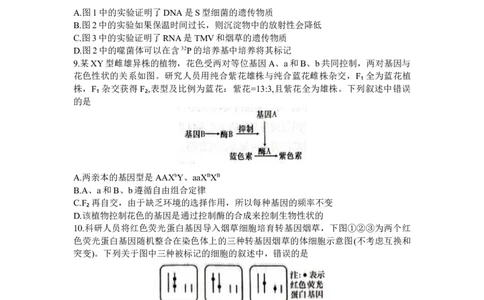 湖南省名校联考联合体2023-2024学年高三上学期10月第三次联考生物试题(1)_2023年10月_0210月合集_2024届湖南炎德英才大联考名校联考联合体高三第三次联考