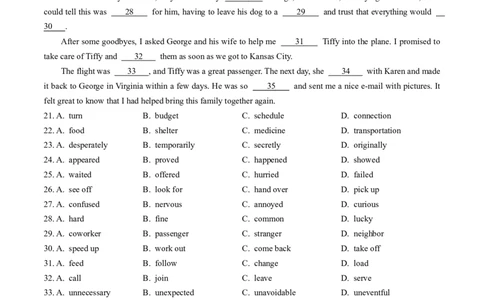 专题17完形填空记叙文（新高考15空）-五年（2019-2023）高考英语真题分项汇编（原卷版）_赠送：2008-2024全套高考真题_高考英语真题_送高考英语五年真题(2019-2023)分项汇编（全国通用）