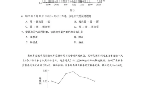 2024届广东省广州市高三二模地理试题+答案(1)_2024年4月_024月合集_2024届广东省广州市普通高中高三下学期二模物理试卷