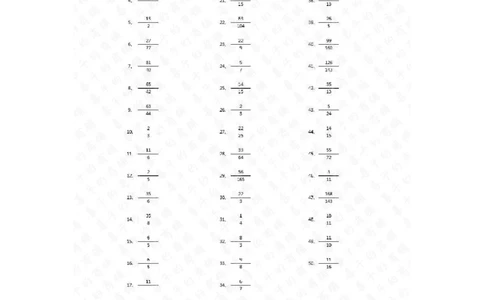 分数除法第71~90篇（高级）答案_编码0121-6年级数学口算计算_口算题（适合6年级）(1)_分数-除法（200篇）_（分数）除法高级（100篇）