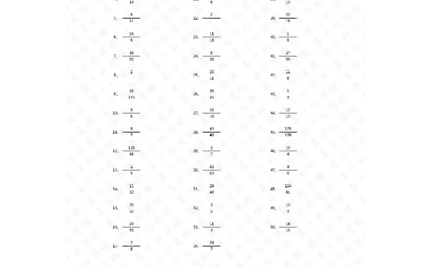 分数除法第71~90篇（高级）答案_编码0121-6年级数学口算计算_口算题（适合6年级）(1)_分数-除法（200篇）_（分数）除法高级（100篇）