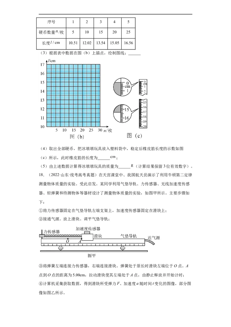 专题17力学实验(原卷版)_赠送：2008-2024全套高考真题_高考物理真题_送高考物理五年真题(2019-2023)分项汇编（全国通用）