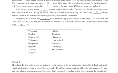 四级通关模拟卷第四套_英语四六级整合_英语四六级真题版本一此版本可作为补充_大学英语CET4_X0_03-四级模拟题_四级模拟题1-5套（赠送）_四级通关模拟卷（4）