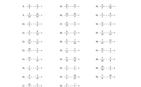 分数除法第51~70篇（高级）_编码0121-6年级数学口算计算_口算题（适合6年级）(1)_分数-除法（200篇）_（分数）除法高级（100篇）