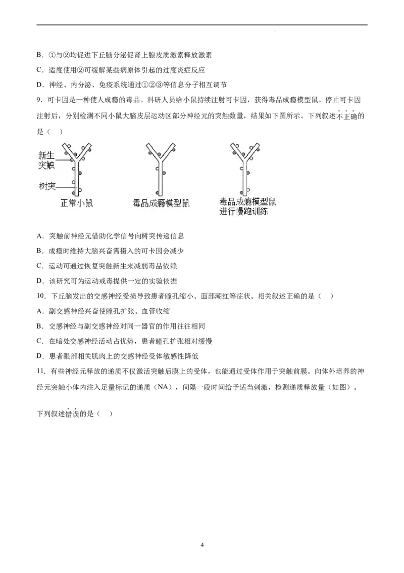 生物（北京卷）（A4考试版）_2023高考押题卷_学易金卷-2023学科网押题卷（各科各版本）_2023学科网押题卷-学易金卷-生物_生物（北京卷）-学易金卷：2023年高考考前押题密卷