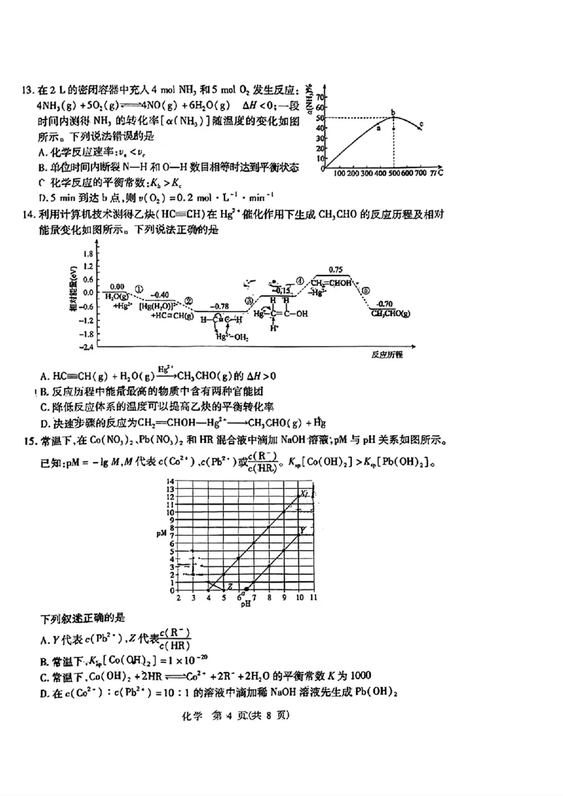 2024届山东省智慧上进高三5月大联考化学试卷+答案_2024年5月_01按日期_28号_2024届山东省智慧上进高三5月大联考