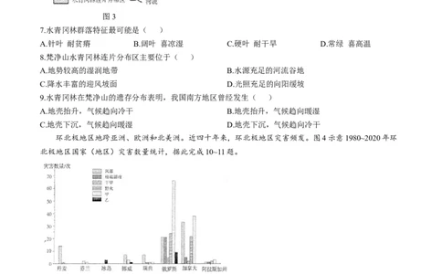 2024届江苏省南通市高三下学期高考适应性考试(三)地理试题+答案_2024年5月_01按日期_28号_2024届江苏省南通市高考适应性考试(三)南通如皋3.5模