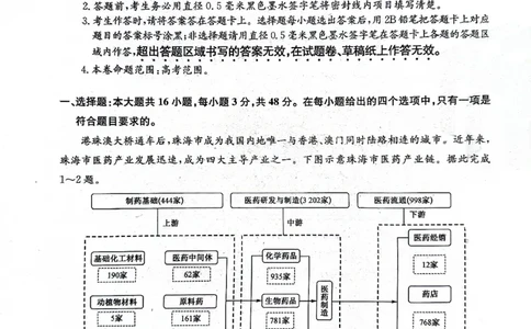 2024届合肥市高三第三次教学质量检测地理_2024年5月_01按日期_12号_2024届安徽省合肥一中等校5月高考适应性联考_安徽省合肥市部分学校2024届高三下学期三模试题地理PDF版含答案