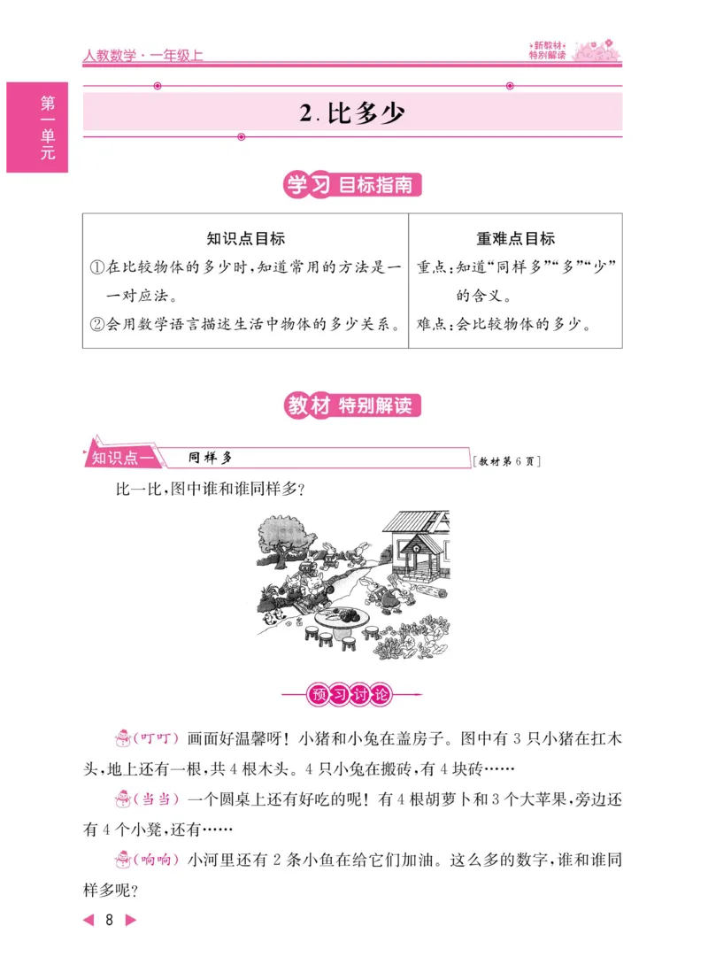《小学教材特别解读》数学1年级上册（RJ）_一年级上下册资料_小学一年级学习资料-25年更新版_1-03、小学一年级数学上册_人教版_10、电子书籍