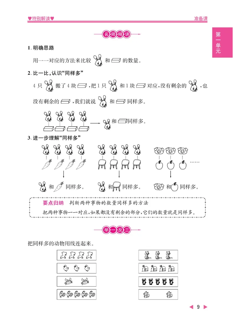 《小学教材特别解读》数学1年级上册（RJ）_一年级上下册资料_小学一年级学习资料-25年更新版_1-03、小学一年级数学上册_人教版_10、电子书籍