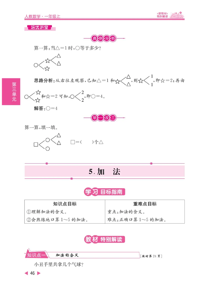 《小学教材特别解读》数学1年级上册（RJ）_一年级上下册资料_小学一年级学习资料-25年更新版_1-03、小学一年级数学上册_人教版_10、电子书籍
