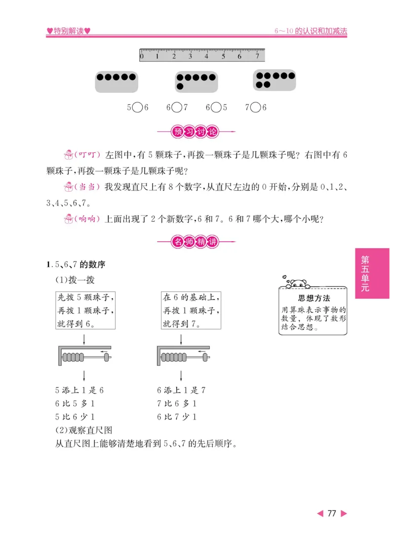 《小学教材特别解读》数学1年级上册（RJ）_一年级上下册资料_小学一年级学习资料-25年更新版_1-03、小学一年级数学上册_人教版_10、电子书籍