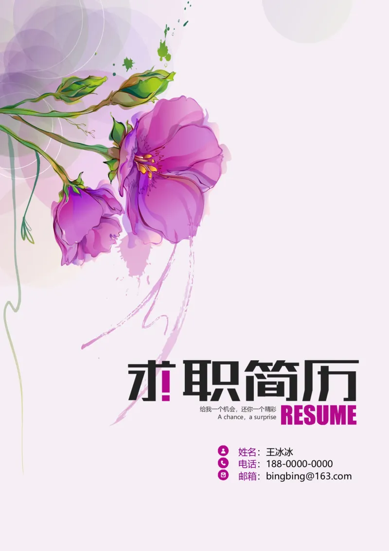 59_10000+PPT模板大礼包_大学生个人简历PPT模板_个人简历-Word版保存下载编辑_四页简历116款