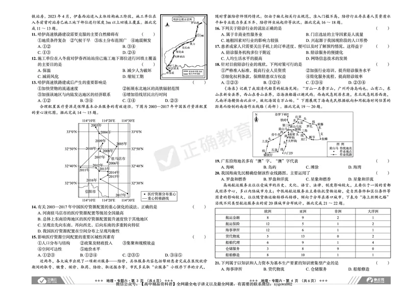 新高考《正确小卷》2024总复习地理质检卷2_2024高考押题卷_72024正确教育全系列_2024年正确小卷全系列_（新高考）2024《正确小卷&middot;复习质检卷》（九科全）各两套