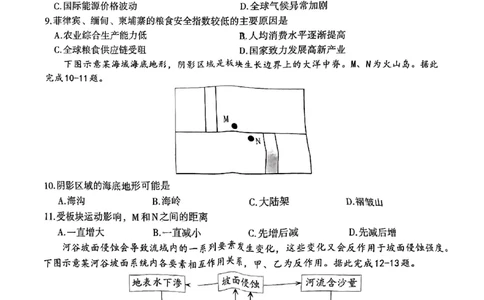 2024届江西省南昌市高三下学期二模考试地理试题+答案(1)_2024年4月_024月合集_2024届江西省南昌市高三下学期二模考试