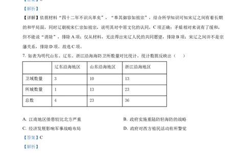 精品解析：山东省菏泽市鄄城县第一中学2024届高三10月月考历史试题（解析版）(1)_2023年10月_0210月合集_2024届山东省菏泽市鄄城县第一中学高三上学期10月月考