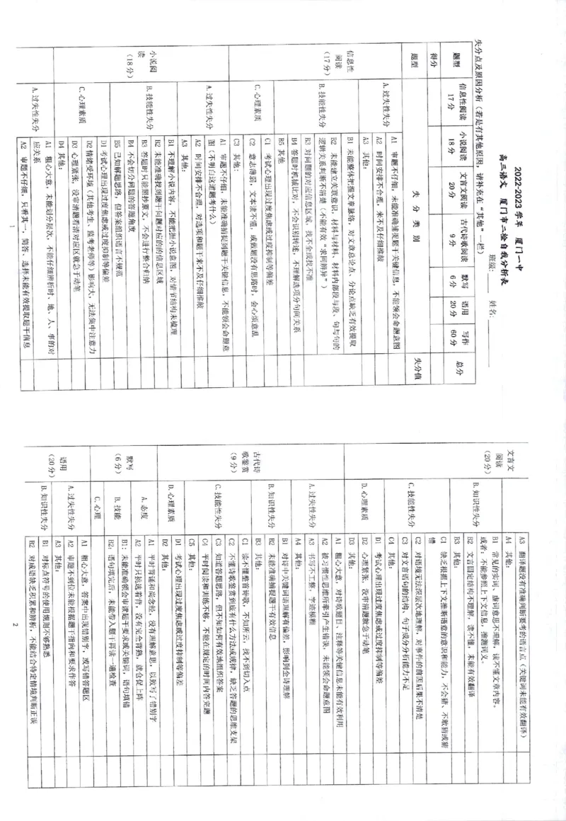 2023届福建省厦门市高三毕业班第二次质量检测丨语文答案(1)_2024年2月_022月合集_2023届福建省厦门市高三毕业班第二次质量检测全科