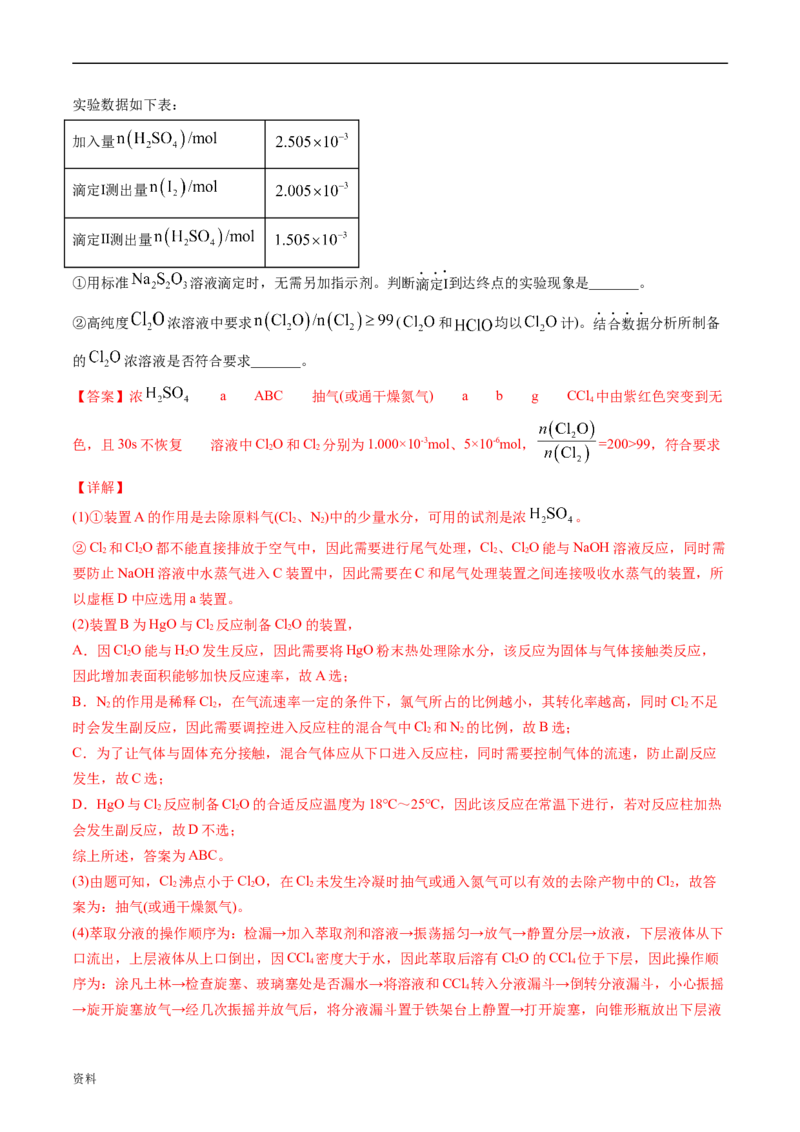 专题14化学实验综合题-五年（2019-2023）高考化学真题分项汇编（全国通用）（解析版）_赠送：2008-2024全套高考真题_高考化学真题_送高考化学五年真题(2019-2023)分项汇编（全国通用）