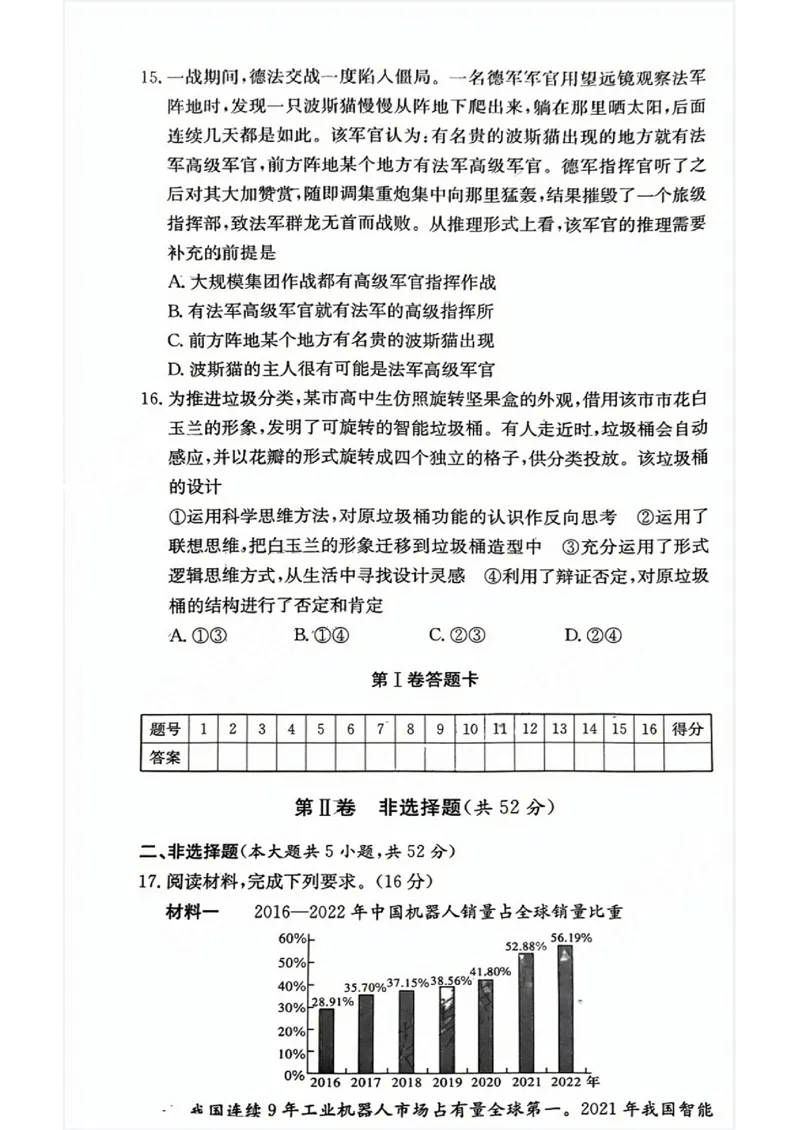 湖南省雅礼中学2024届高三月考试卷（一）政治试题_2023年9月_01每日更新_22号_2024届湖南省长沙市雅礼中学高三上学期月考试卷（一）