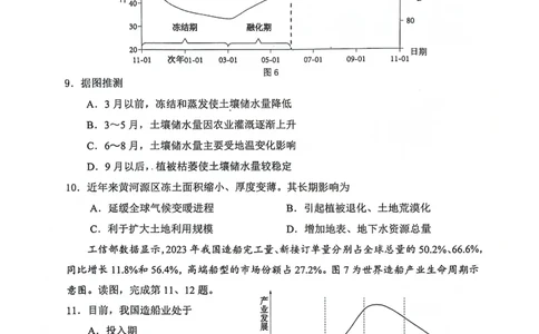 2024北京西城高三一模地理试题及答案(1)_2024年4月_024月合集_2024届北京市东城区高三一模