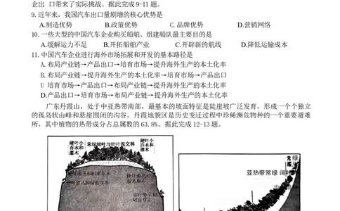 2024届江西省南昌市高三第三次模拟测试地理试题(1)_2024年5月_025月合集_2024届江西省南昌市高三下学期第三次模拟测试