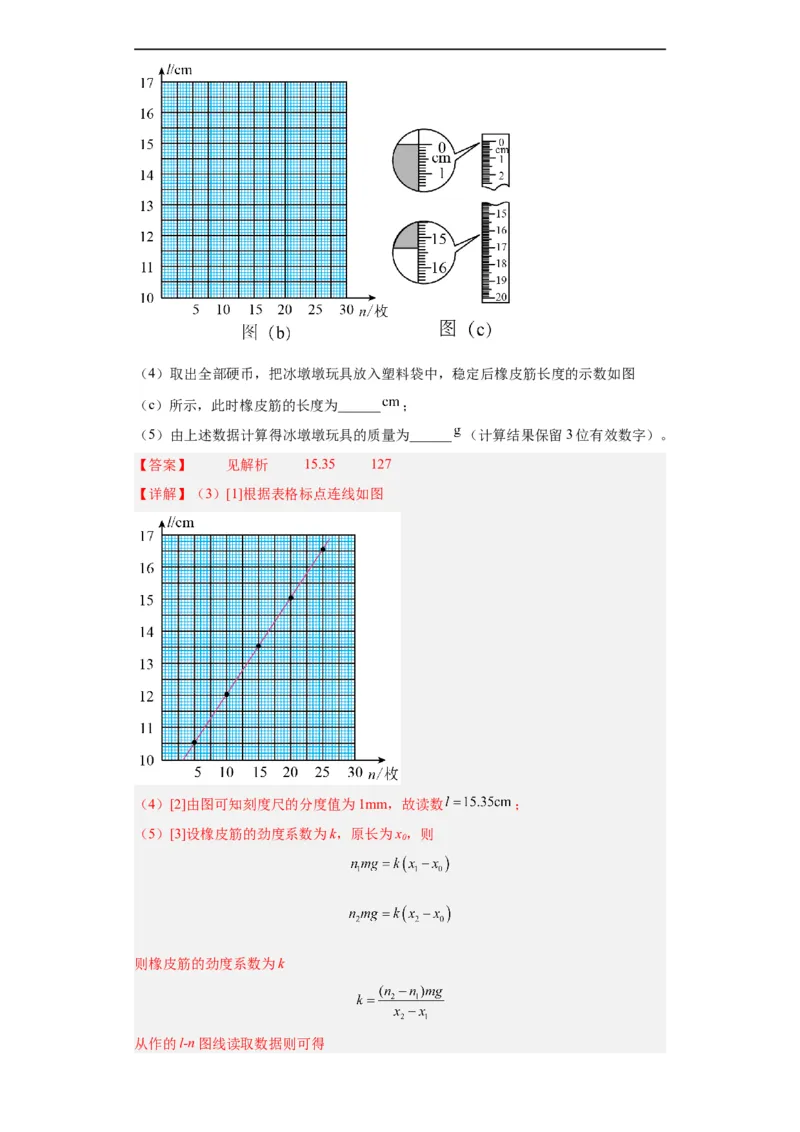 专题17力学实验(解析版)_赠送：2008-2024全套高考真题_高考物理真题_送高考物理五年真题(2019-2023)分项汇编（全国通用）
