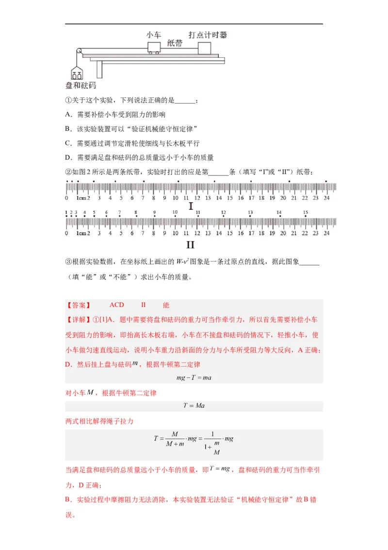 专题17力学实验(解析版)_赠送：2008-2024全套高考真题_高考物理真题_送高考物理五年真题(2019-2023)分项汇编（全国通用）