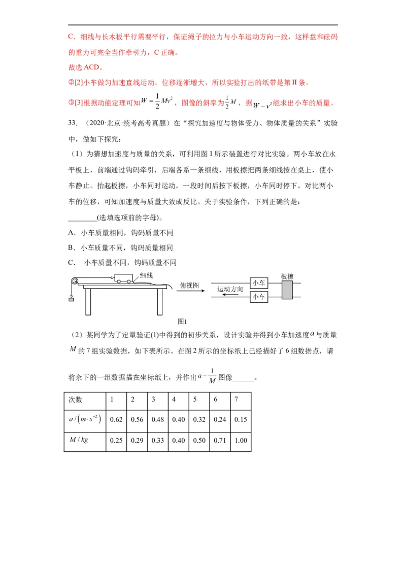 专题17力学实验(解析版)_赠送：2008-2024全套高考真题_高考物理真题_送高考物理五年真题(2019-2023)分项汇编（全国通用）