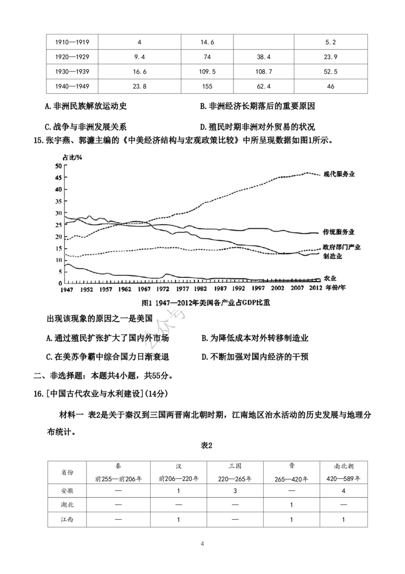 湖北省部分名校2023-2024学年高三上学期新起点8月联考历史_2023年8月_01每日更新_24号_2024届湖北省部分名校高三上学期新起点8月联考