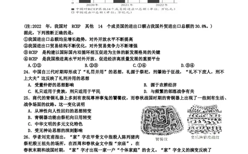 高2021级高三文综试题(1)_2023年10月_0210月合集_2024届四川省成都市列五中学高三上学期10月月考_四川省成都市列五中学2024届高三上学期10月月考文综