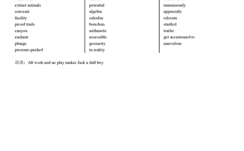 测后小礼物03：阅读词汇积累（word文档）_2024高考押题卷_92024赢在高考全系列_（通用版）2024《赢在高考&middot;黄金预测卷》（九科全）各八套