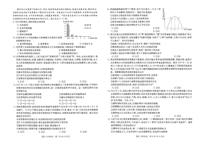 2023江西省高三金太阳3月联考4003C文综(1)_2024年2月_022月合集_2023届江西省高三金太阳3月联考4003C全科