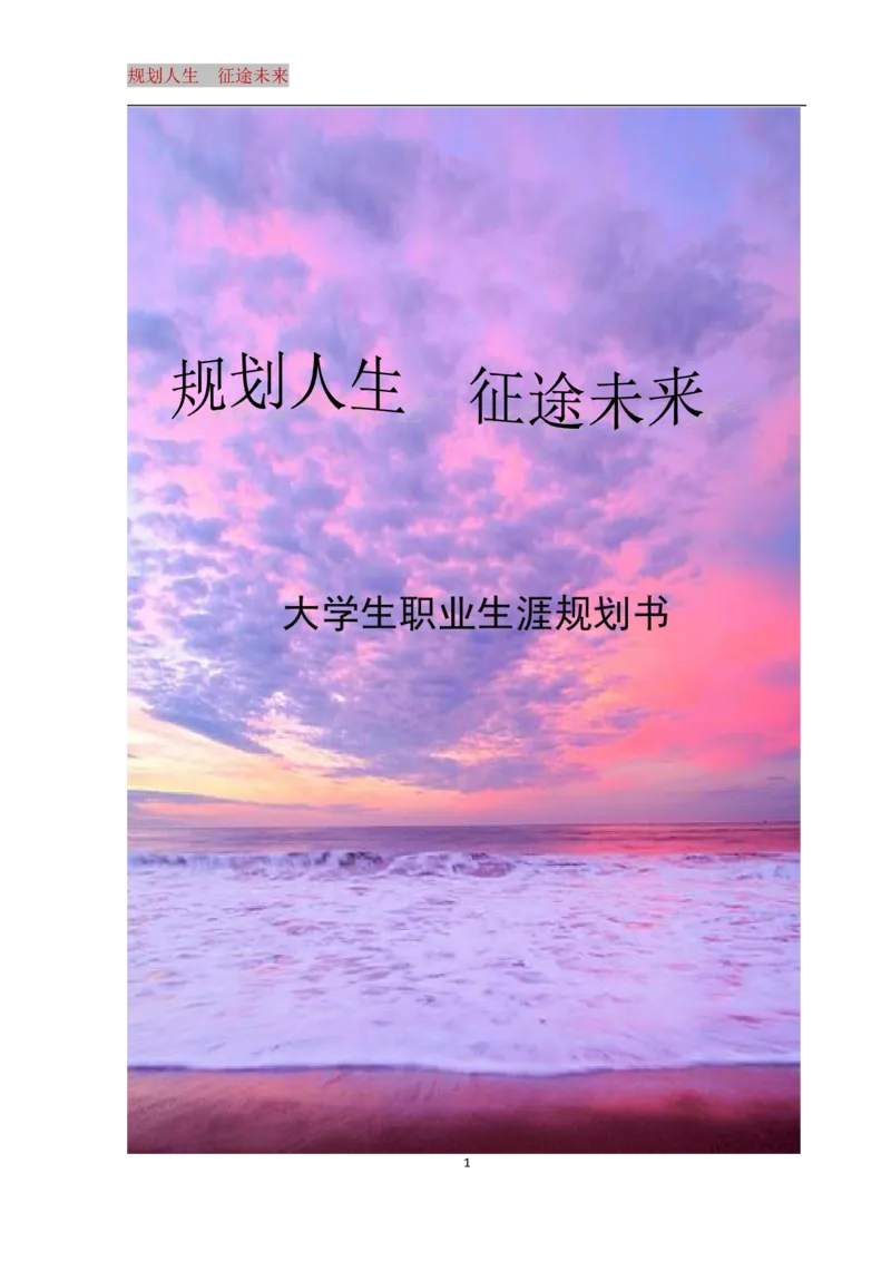 大学生职业生涯规划书_E6-职业规划_93精选范本